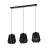 Eglo Pendellampa Persley Stål Svart | IP20 - Passande för 3x E27 