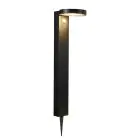 Nordlux Solar Piedestallampa Rica Runda Rostfritt Stål Svart 4.5W 400lm - 830 Varm Vit | Rörelse- och Ljussensor